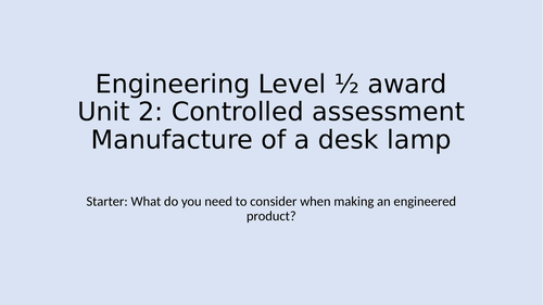 WJEC Engineering materials | Teaching Resources