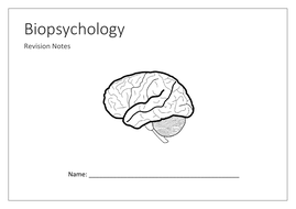 Biopsychology mind map booklet | Teaching Resources