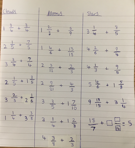 adding mixed numbers - worksheets and challenges - Y5 & Y6 | Teaching ...