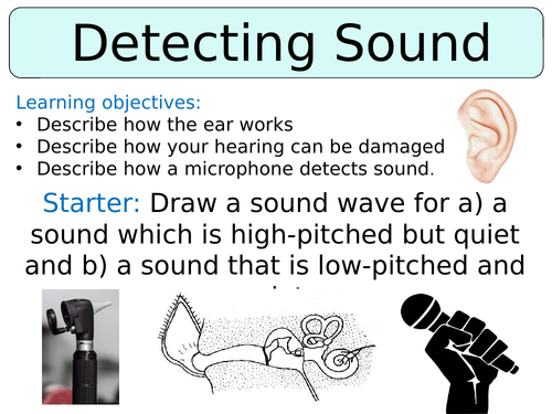 KS3 ~ Year 7 ~ Detecting Sound