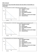 Supply and Demand Shift Worksheets | Teaching Resources