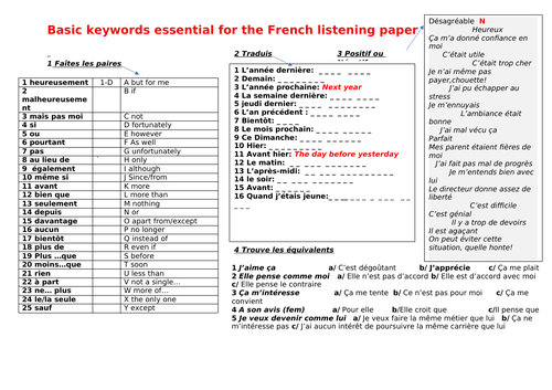 basic-vocabulary-understanding-for-the-french-gcse-listening-paper