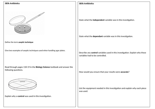 SB5k Core Practical Revision summary