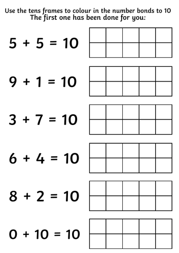 year-1-number-bonds-to-10-using-tens-frames-teaching-resources