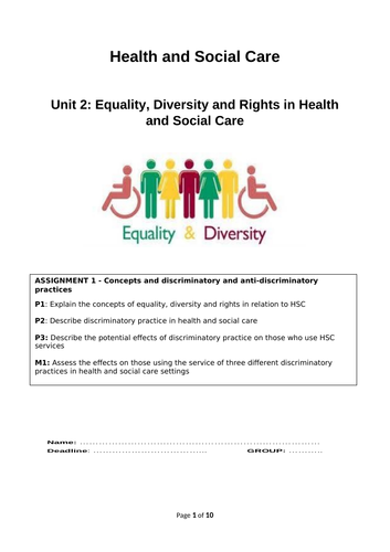 describe discriminatory practice in health and social care