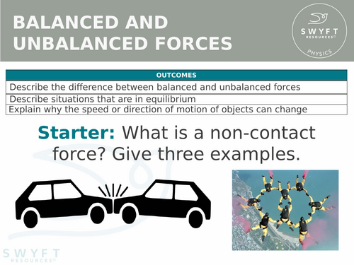 KS3 ~ Year 7 ~ Balanced & Unbalanced Forces