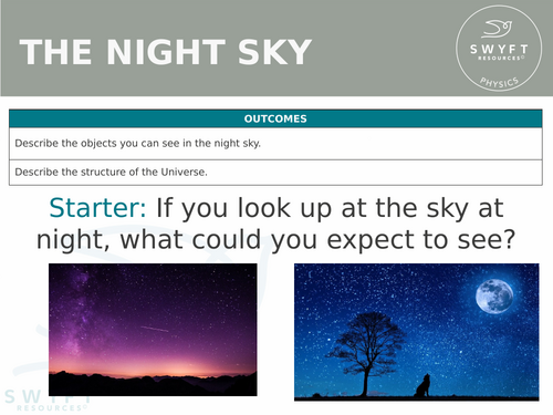 KS3 ~ Year 7 ~ The Night Sky