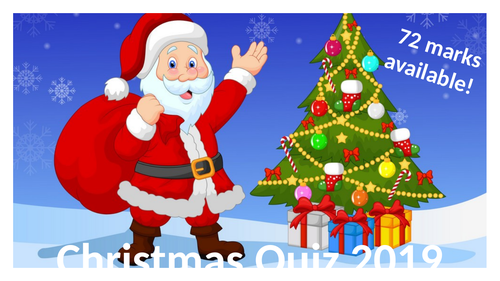 Christmas Quiz 2019 Teaching Resources