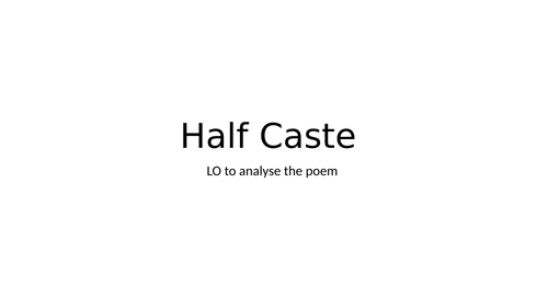 Half Caste