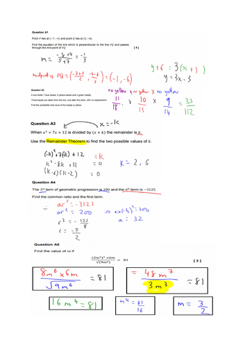 NCUK maths past paper solution for science, engineering,business and ...