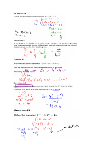 NCUK maths past paper solution for science, engineering,business and ...