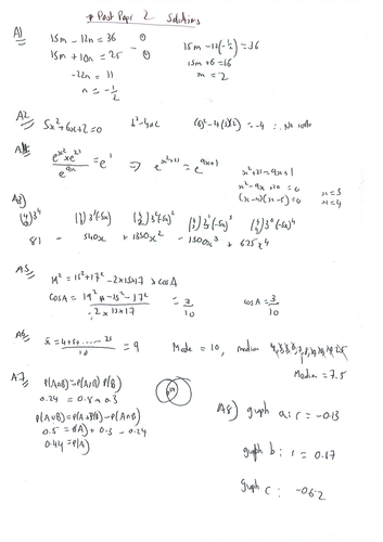 NCUK maths past paper solution for science, engineering,business and ...