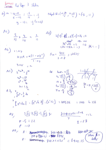 NCUK maths past paper solution for science, engineering,business and ...