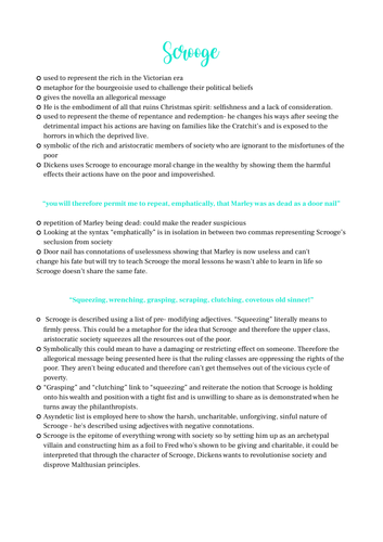 GCSE A Christmas Carol Notes  Grade 9  Teaching Resources