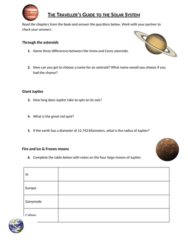 The Travellers Guide to the Solar System Workbook (Collins Big Cat ...