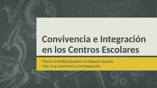 Y13 Theme 3 Unit 3 "La Integración Escolar"