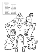 Christmas Times tables colouring | Teaching Resources