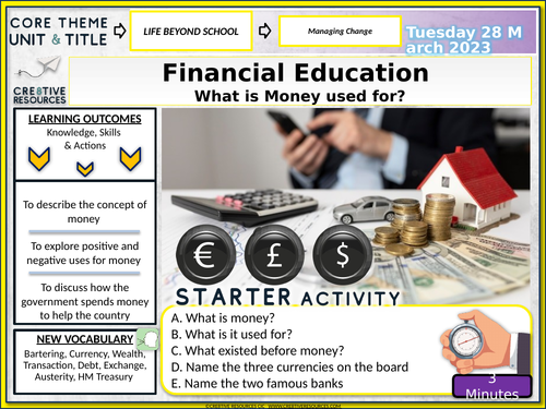 What is money? Finance Education | Teaching Resources