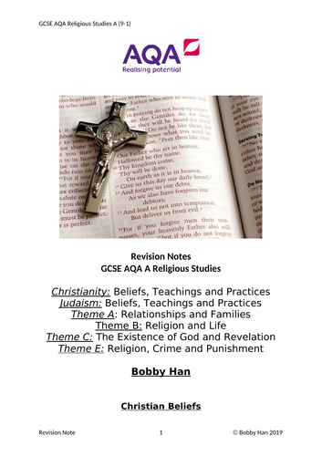 aqa-gcse-religious-studies-a-9-1-revision-booklet-teaching-resources