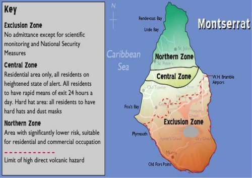 montserrat volcano 1995 case study