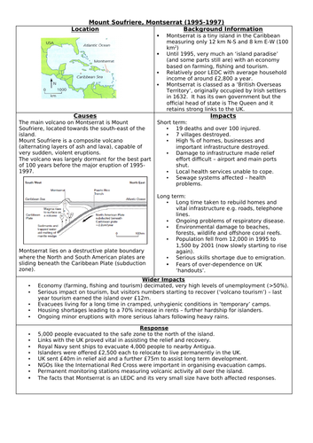 volcano case study gcse