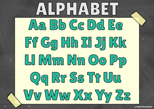 Free Uppercase Letter Alphabet Posters for the Classroom
