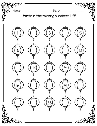 chinese new year maths worksheets for reception and year 1 counting