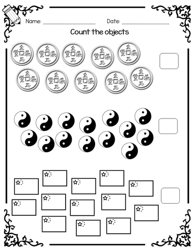 chinese new year maths worksheets for reception and year 1 counting