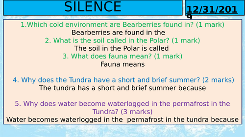 How have fauna and flora adapted to survive in Cold Environments