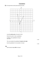 Maths- Geometry- translation and reflection Year 6 | Teaching Resources