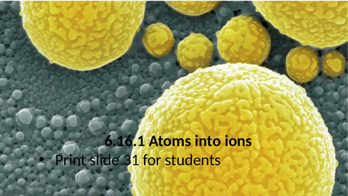 6.16.1 Atoms into ions (AQA 9-1 Synergy)