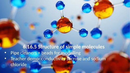 6.16.5 Structure of simple molecules (AQA 9-1 Synergy)