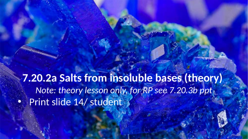 7.20.2 Salts from insoluble bases (AQA 9-1 Synergy)