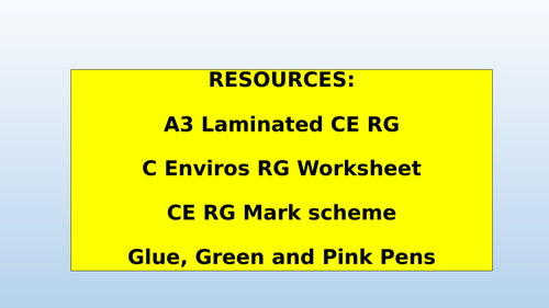 Cold Environments Revision Grid Lesson