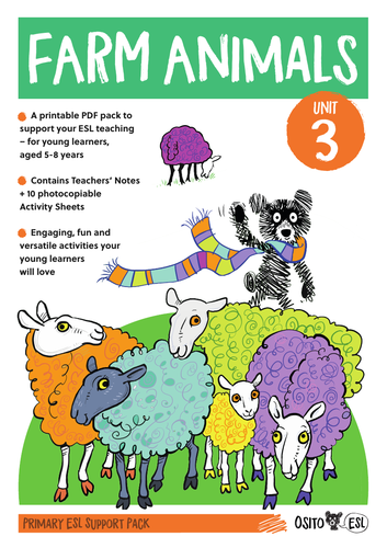 ESL/EFL Activity Pack: Farm Animals - ages 5-8 years | Teaching Resources