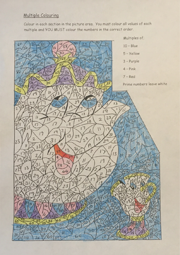 Multiple colouring - Mrs Potts