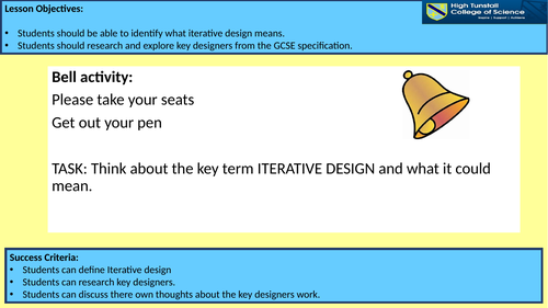 Iterative design project | Teaching Resources
