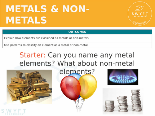 KS3 ~ Year 8 ~ Metals & Non-Metals