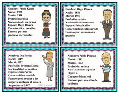 Hispanic Leaders Character Cards: Hispanic Heritage Month (ENGLISH ...