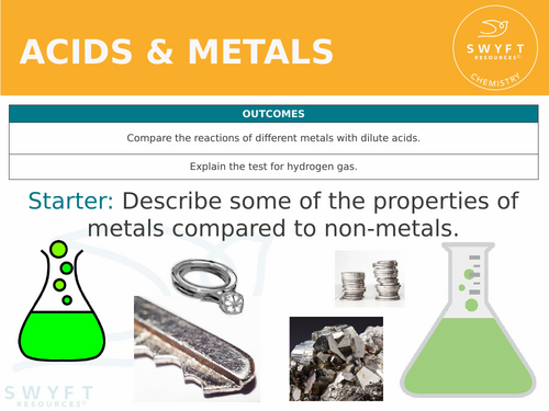 KS3 ~ Year 8 ~ Metal & Acid Reactions