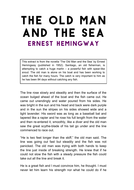 The Old Man and the Sea Extract & Questions (AQA GCSE) | Teaching Resources