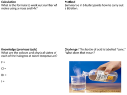 Concentration calculations lesson GCSE Chemistry | Teaching Resources