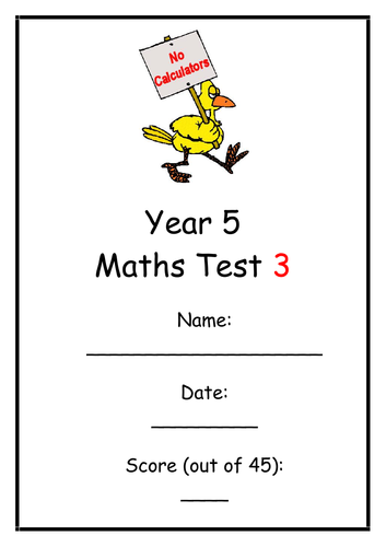 Year 5 Math Test 3