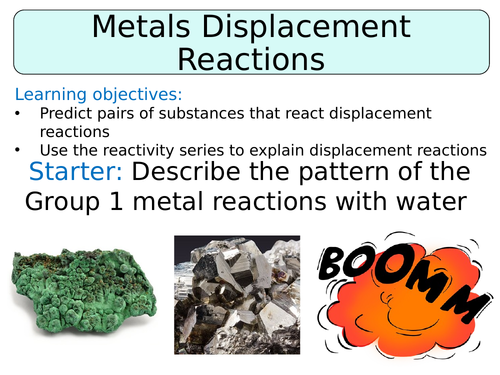 KS3 ~ Year 8 ~ Metal Displacement Reactions