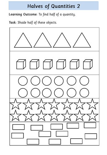 Fractions - Halves - Year 2 | Teaching Resources