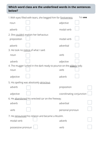 Identifying word classes3