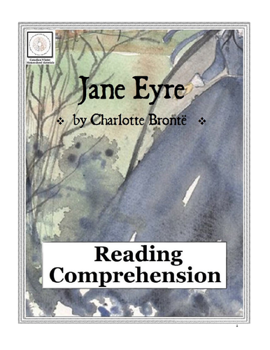 Reading Comprehension Jane Eyre By Charlotte Brontë Teaching Resources 