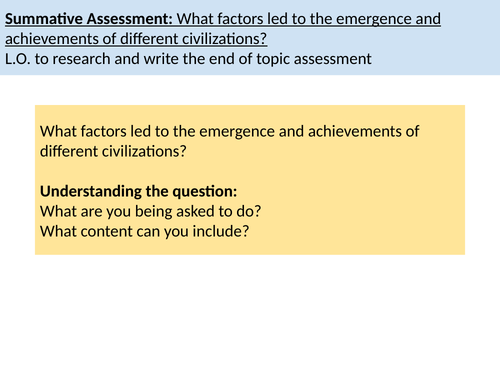 Lesson 11/12 - Assessment & Reflection