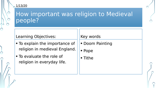 Year 7: Medieval Religion