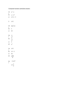 Composite Functions worksheets | Teaching Resources